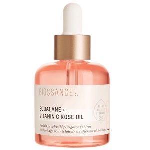 NEW Biossance Squalane + Vitamin C Rose Oil